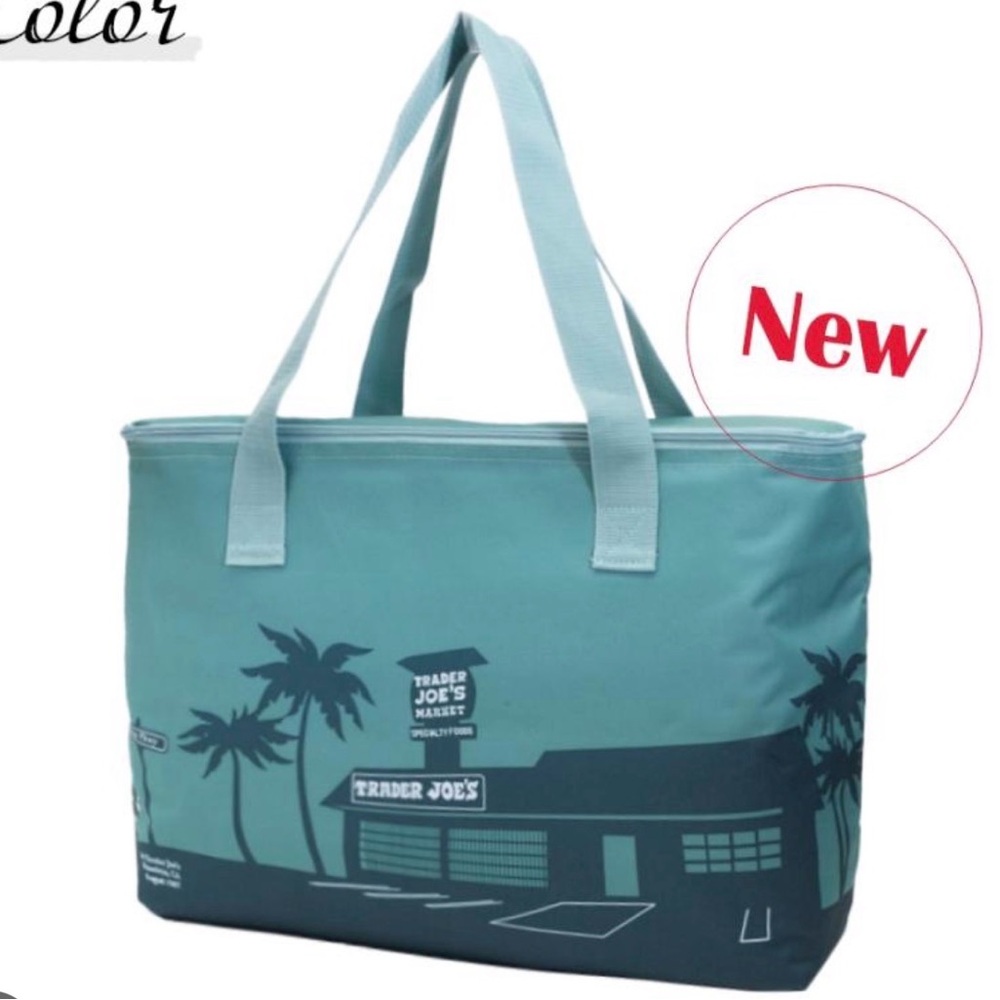 Trader Joe's Blue Tote Bag NWT